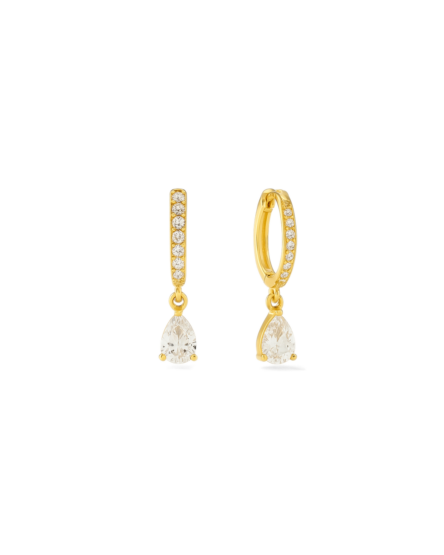 Mia Drop Zircon Earrings
