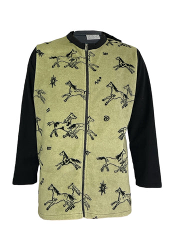 Unisex Adaptive Open-Back Fleece Zip Jacket