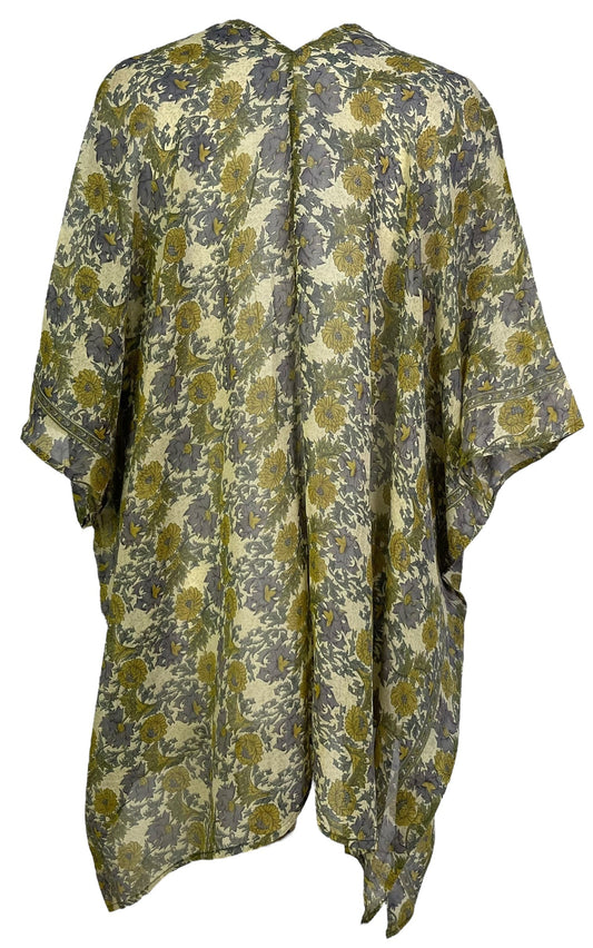 PRG6853 Sheer Avatar Pure Silk Cardigan - Velora