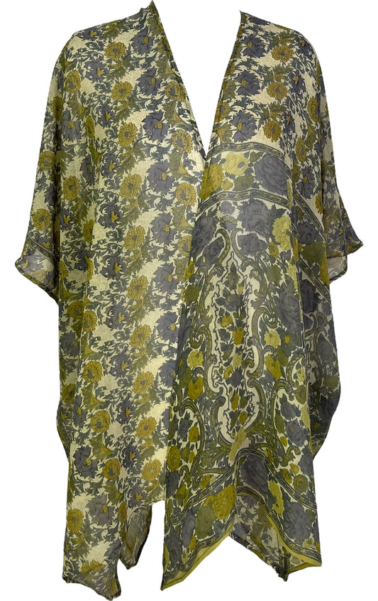 PRG6853 Sheer Avatar Pure Silk Cardigan - Velora