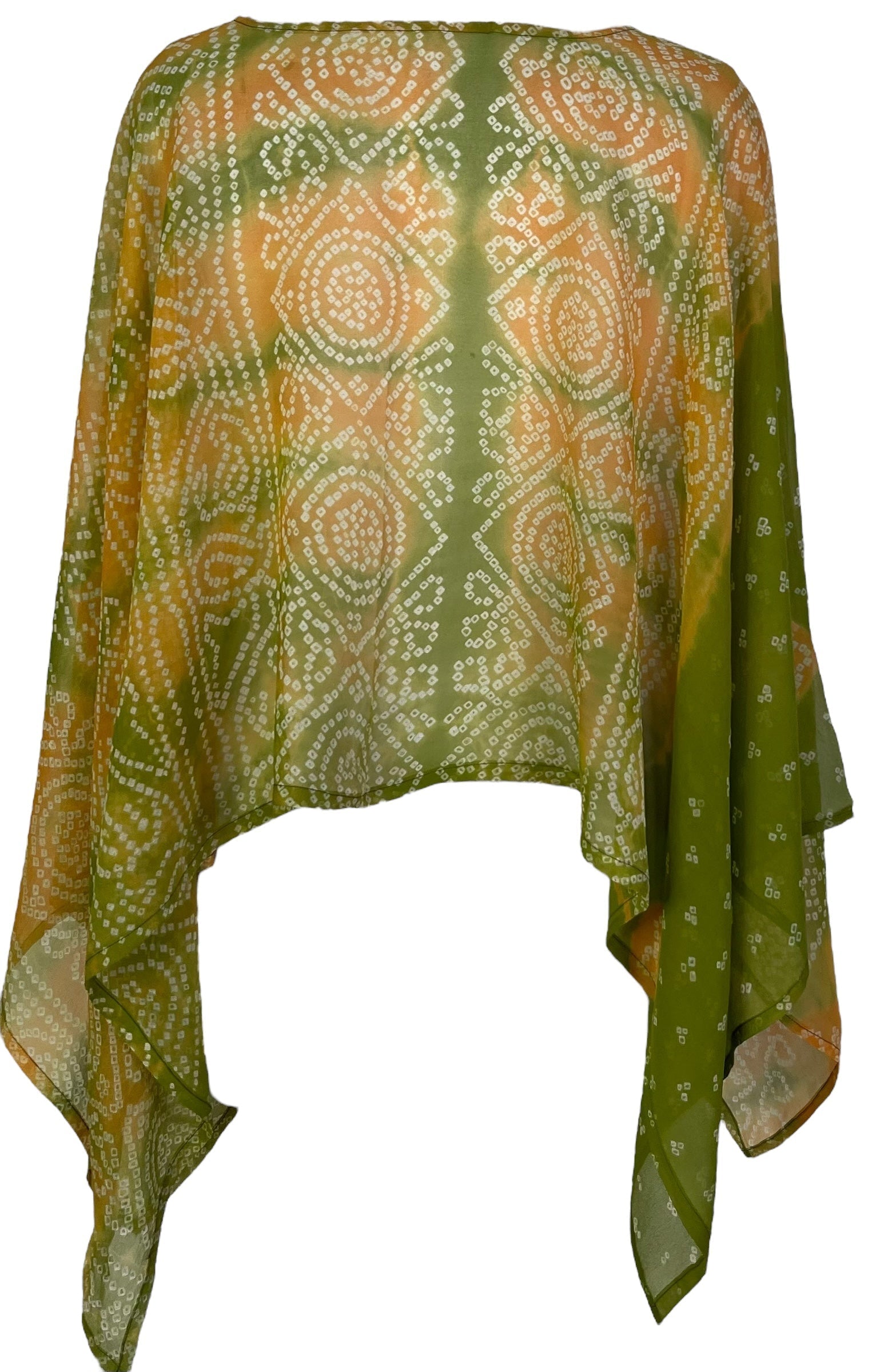 PCH7197B Very Sheer Avatar Pure Silk Capelet Poncho - Velora