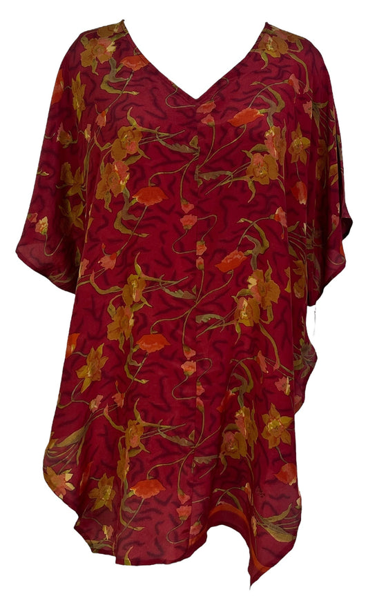 PRC7007 Avatar Pure Silk Waterfall Top - Velora
