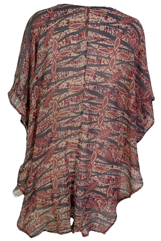 PRG7111 Sheer Avatar Pure Silk Waterfall Top - Velora