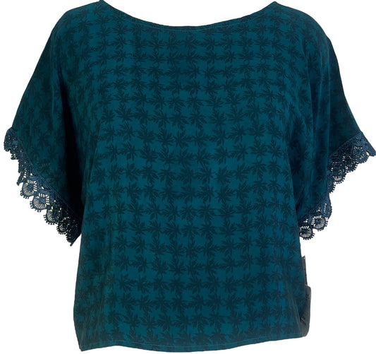 PRC6718 Avatar Pure Silk Boxy Top - Velora