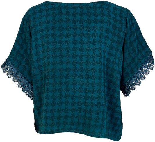 PRC6718 Avatar Pure Silk Boxy Top - Velora