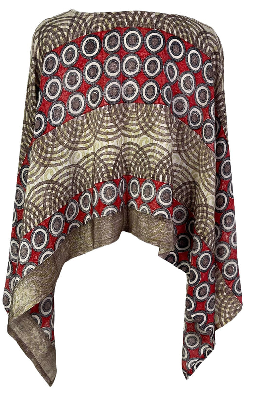 PRC6961 Avatar Pure Silk Capelet Poncho - Velora