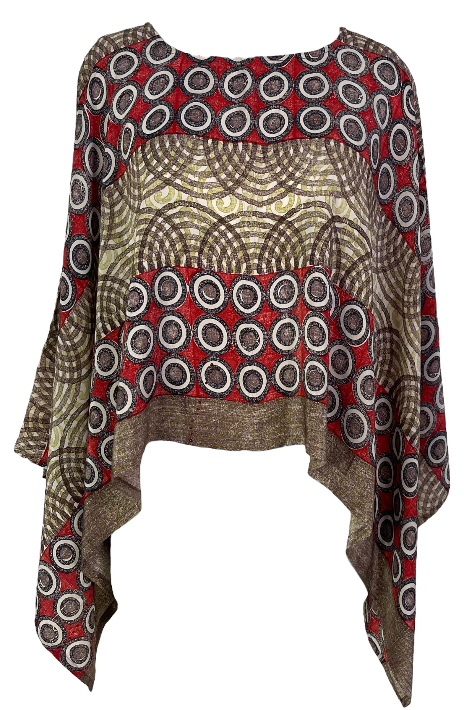 PRC6961 Avatar Pure Silk Capelet Poncho - Velora
