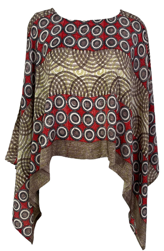 PRC6961 Avatar Pure Silk Capelet Poncho - Velora