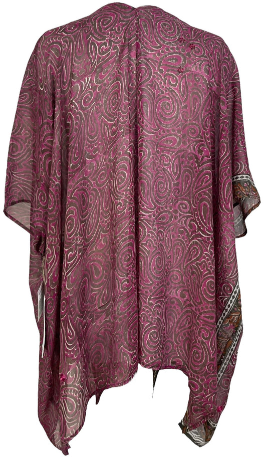 PRG7089 Sheer Avatar Pure Silk Cardigan - Velora
