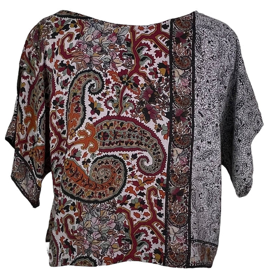 PRC7468 Avatar Pure Silk Boxy Top - Velora