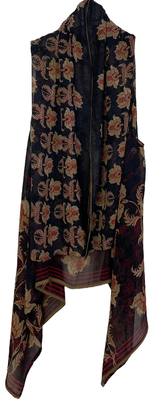PRG7137A Sheer Avatar Pure Silk Versatile Vest - Velora