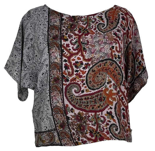 PRC7468 Avatar Pure Silk Boxy Top - Velora