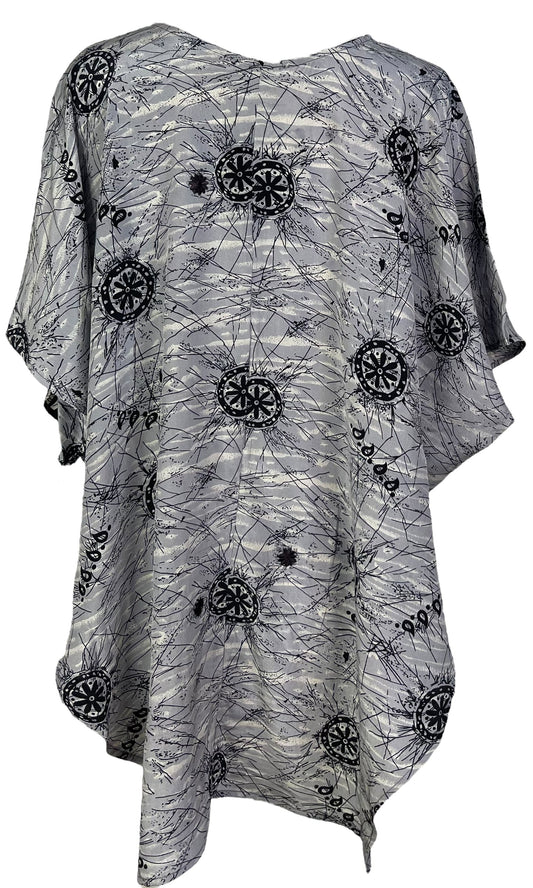 PRC7002 Avatar Pure Silk Waterfall Top - Velora