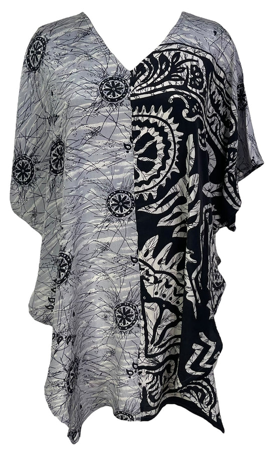 PRC7002 Avatar Pure Silk Waterfall Top - Velora