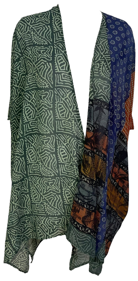 PRG7106 Sheer Avatar Pure Silk Cardigan - Velora