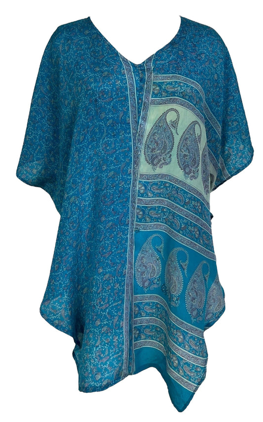 PRC6867 Avatar Pure Silk Waterfall Top - Velora