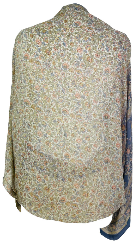 PRG7530B Sheer Avatar Pure Silk Shrug - Velora