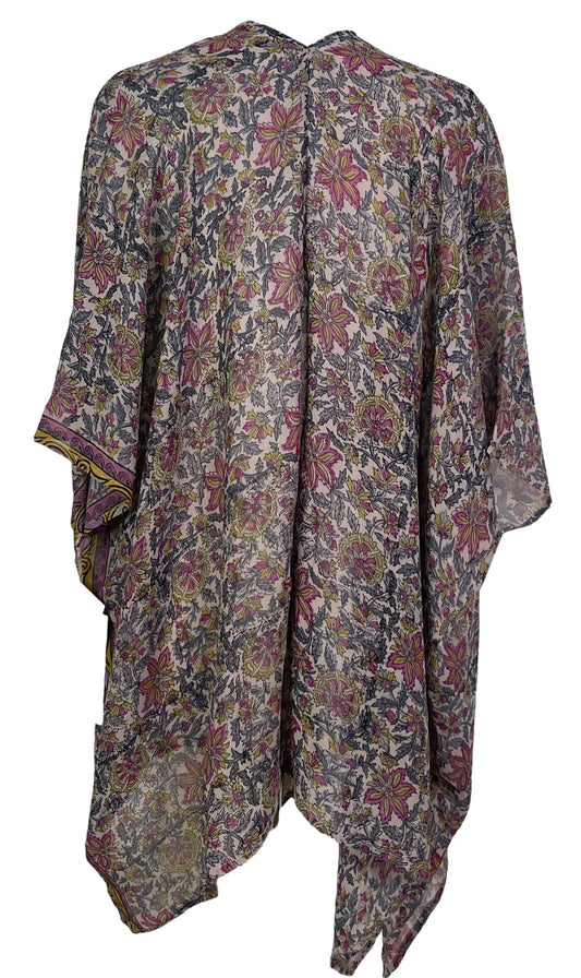 PRG7100 Sheer Avatar Pure Silk Cardigan - Velora
