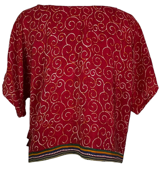 PRC5694 Avatar Pure Silk Boxy Top - Velora