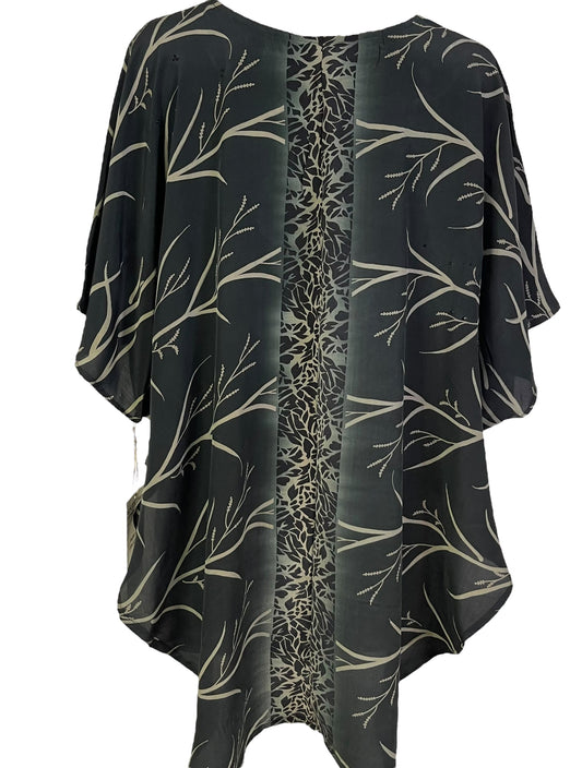 PRC6965 Avatar Pure Silk Waterfall Top - Velora