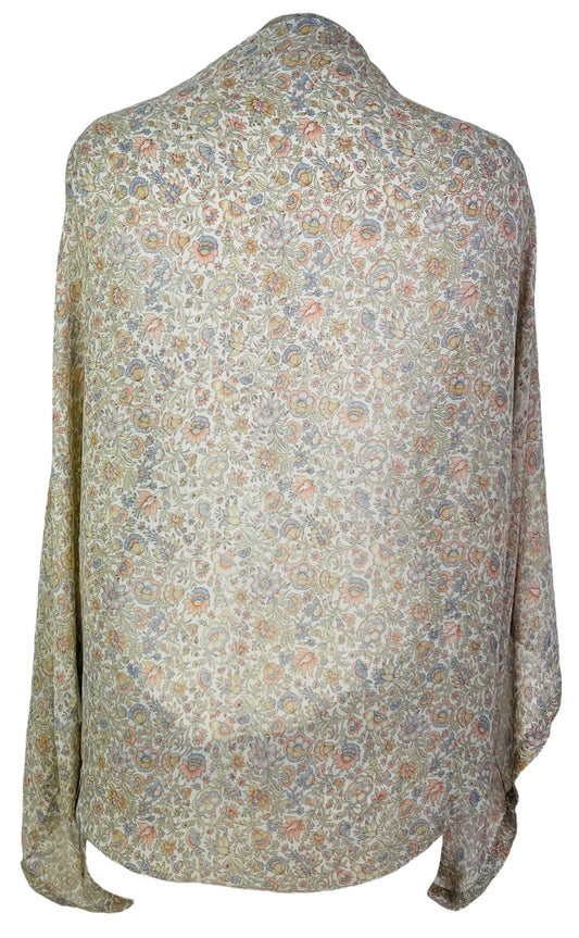 PRG7530A Sheer Avatar Pure Silk Shrug - Velora