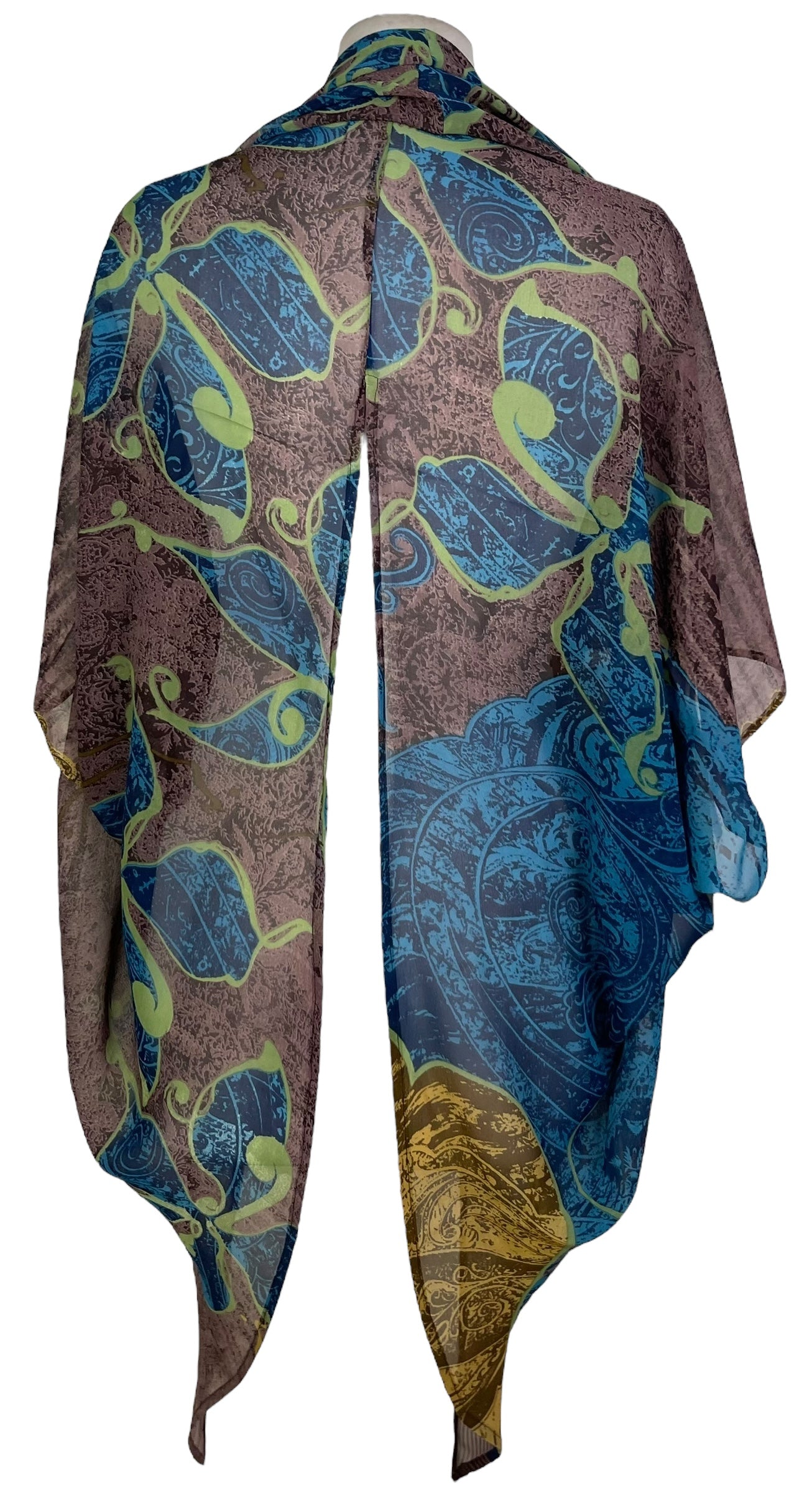 PRG7226 Sheer Avatar Pure Silk Cardigan - Velora
