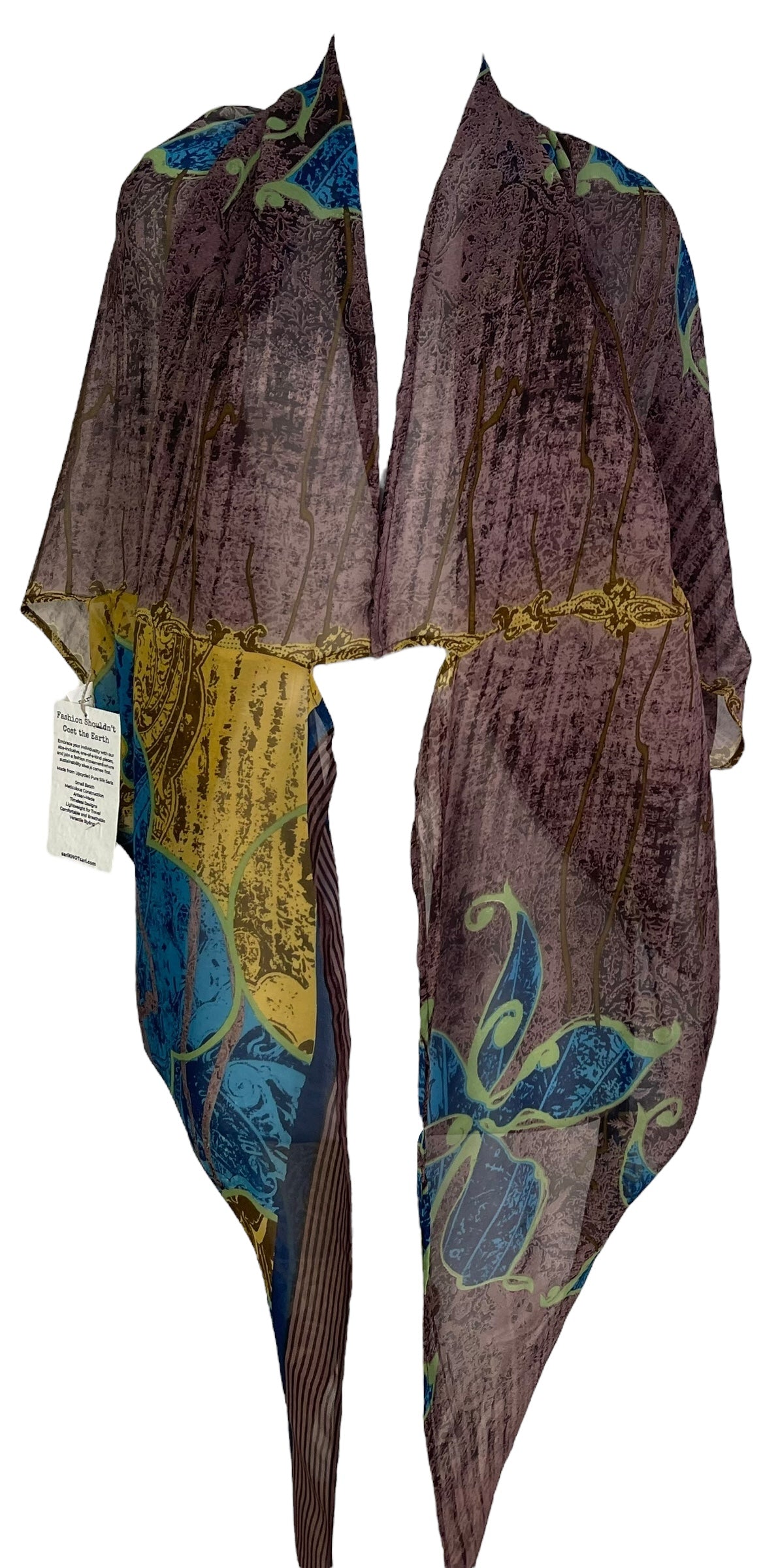 PRG7226 Sheer Avatar Pure Silk Cardigan - Velora