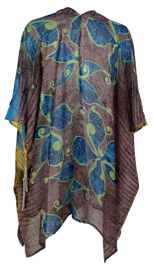 PRG7226 Sheer Avatar Pure Silk Cardigan - Velora