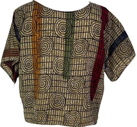 PRC6761 Avatar Pure Silk Boxy Top - Velora