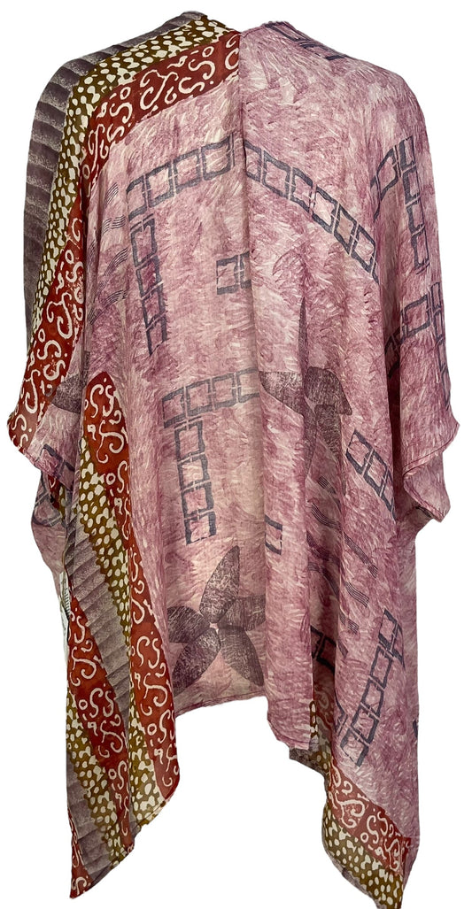 PRG7049 Sheer Avatar Pure Silk Cardigan - Velora
