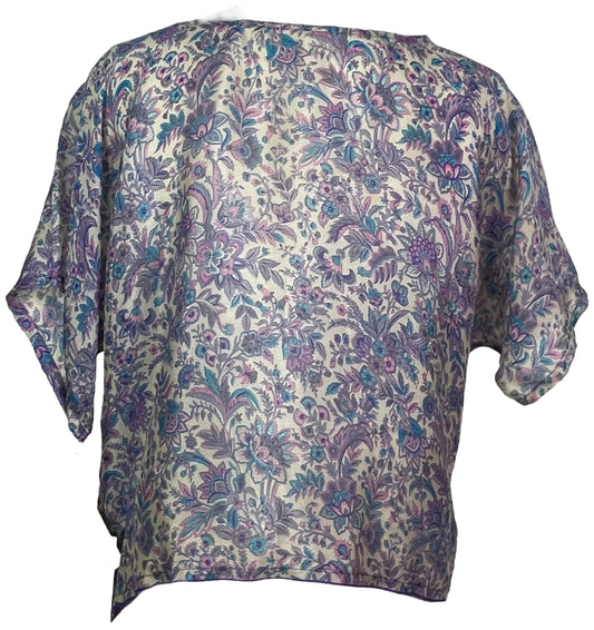 PRC5915 Avatar Pure Silk Boxy Top - Velora