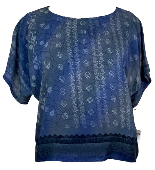 PRC5738 Avatar Pure Silk Boxy Top - Velora
