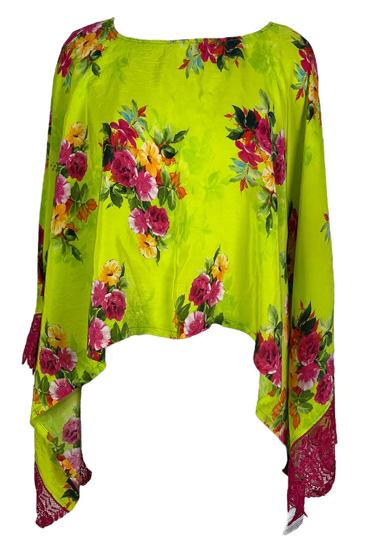 PRC6958 Avatar Pure Silk Capelet Poncho - Velora