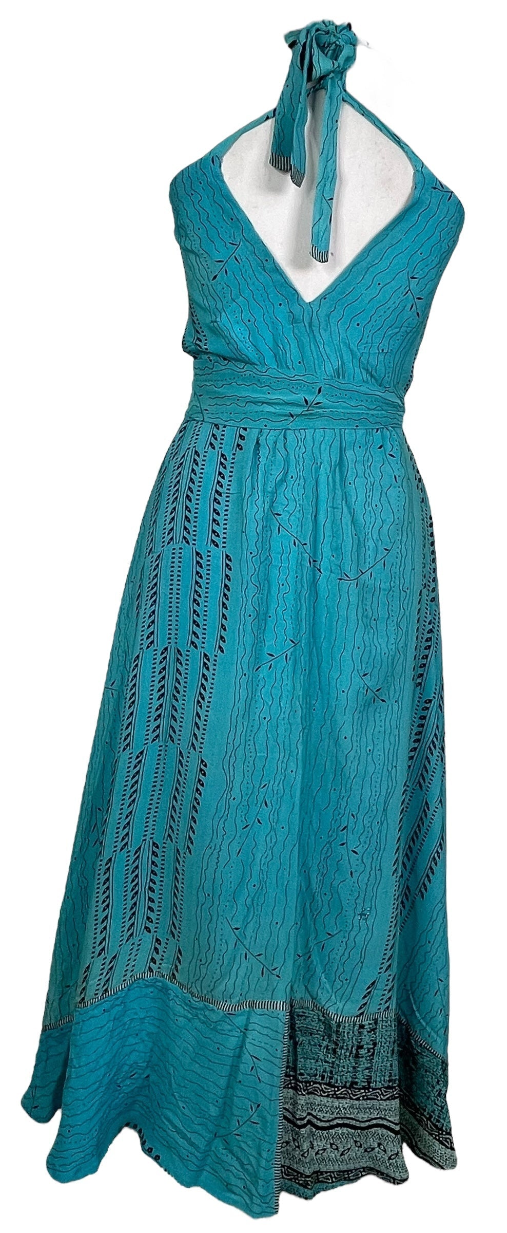 PRC7670 Avatar Pure Silk Maxi Dress with Belt - Velora