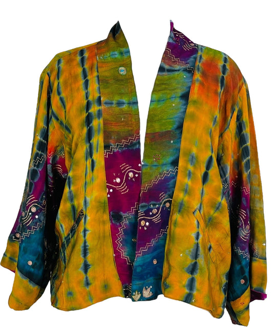 PRC7397 Avatar Reversible Pure Silk Jiva Jacket - Velora