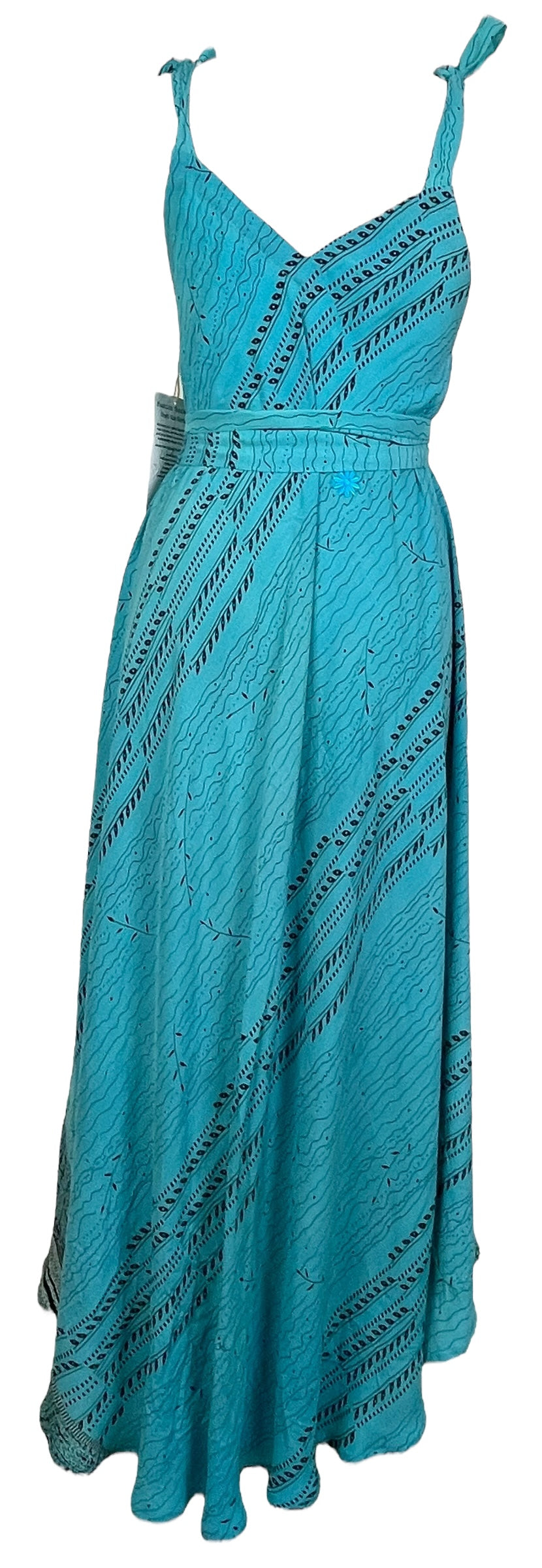 PRC7670 Avatar Pure Silk Maxi Dress with Belt - Velora