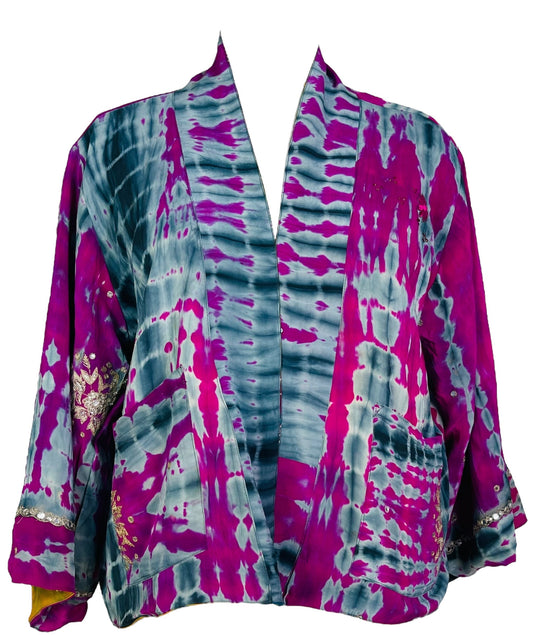 PRC7397 Avatar Reversible Pure Silk Jiva Jacket - Velora