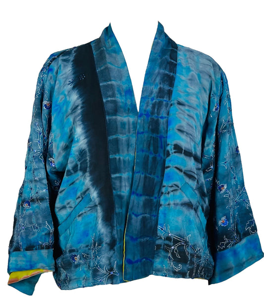PRC7401 Avatar Reversible Pure Silk Jiva Jacket - Velora