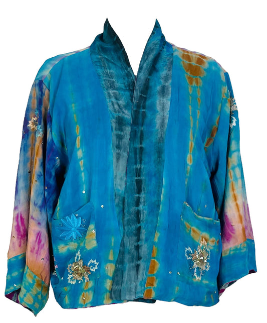PRC7407 Avatar Reversible Pure Silk Jiva Jacket - Velora