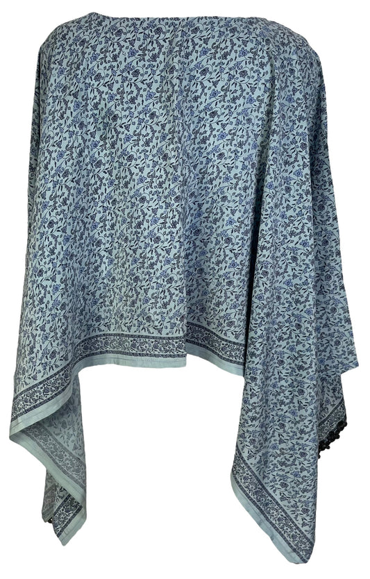 PRC6962 Avatar Pure Silk Capelet Poncho - Velora