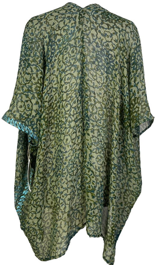 PRG7112 Sheer Avatar Pure Silk Cardigan - Velora