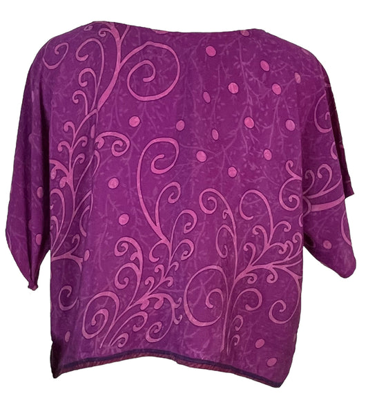PRC5702 Avatar Pure Silk Boxy Top - Velora