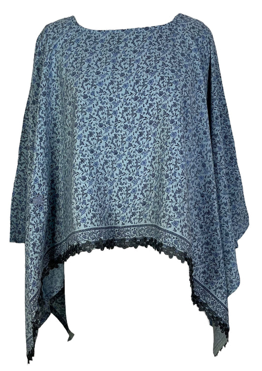 PRC6962 Avatar Pure Silk Capelet Poncho - Velora