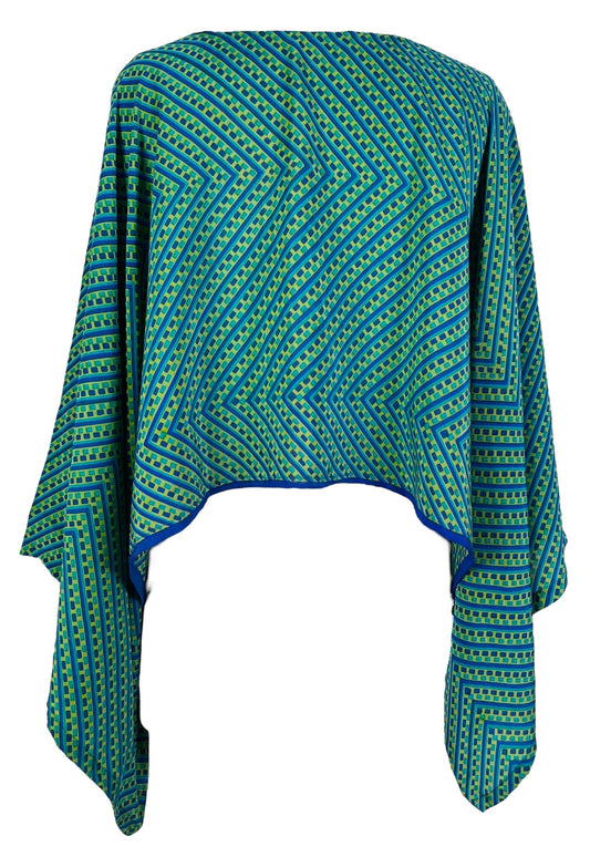 PRC6571 Avatar Pure Silk Kimono-Sleeved Top - Velora