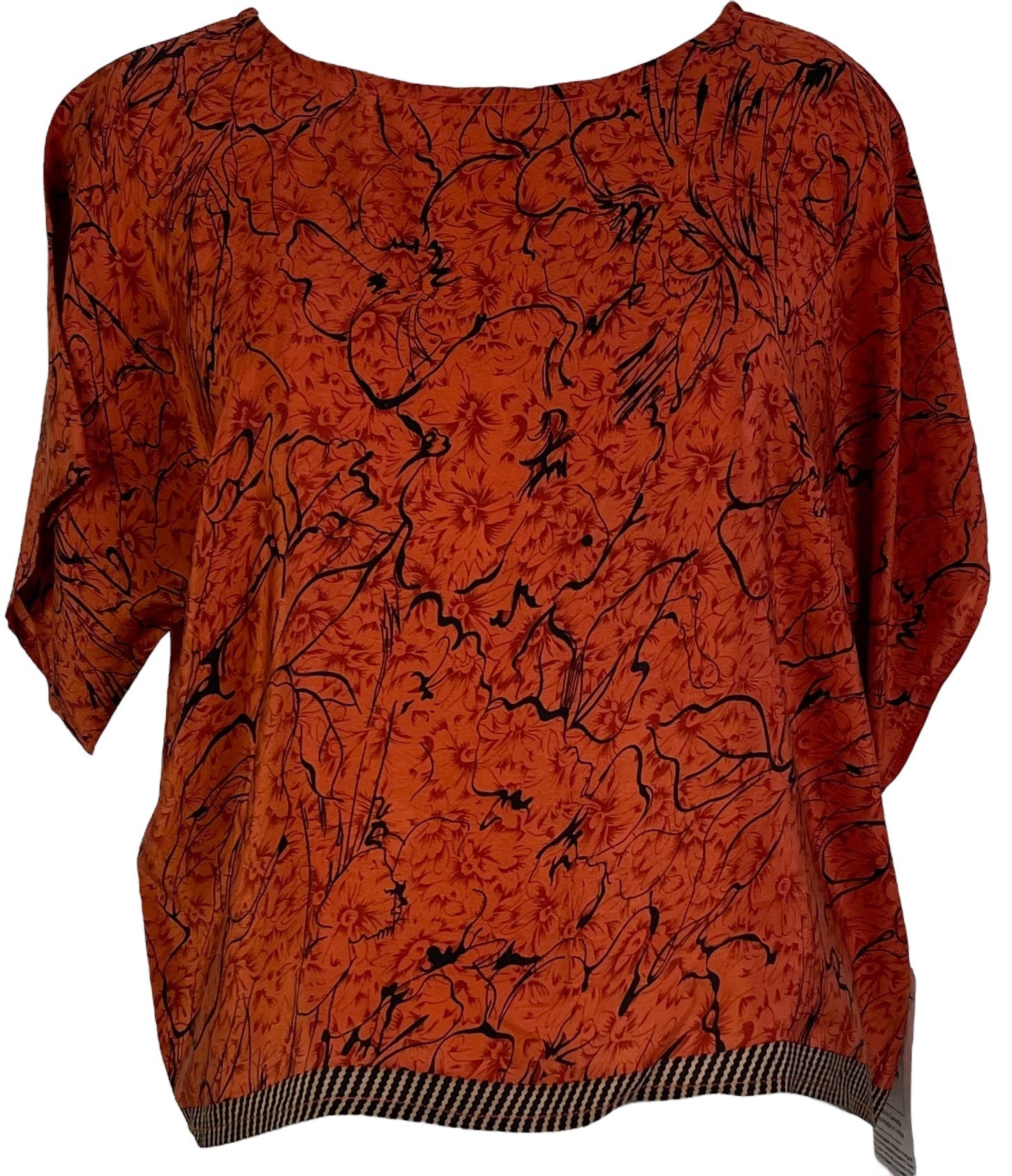 PRC6828 Avatar Pure Silk Boxy Top - Velora
