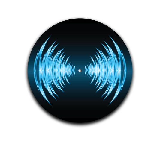 Blue Sound Waves Slipmat