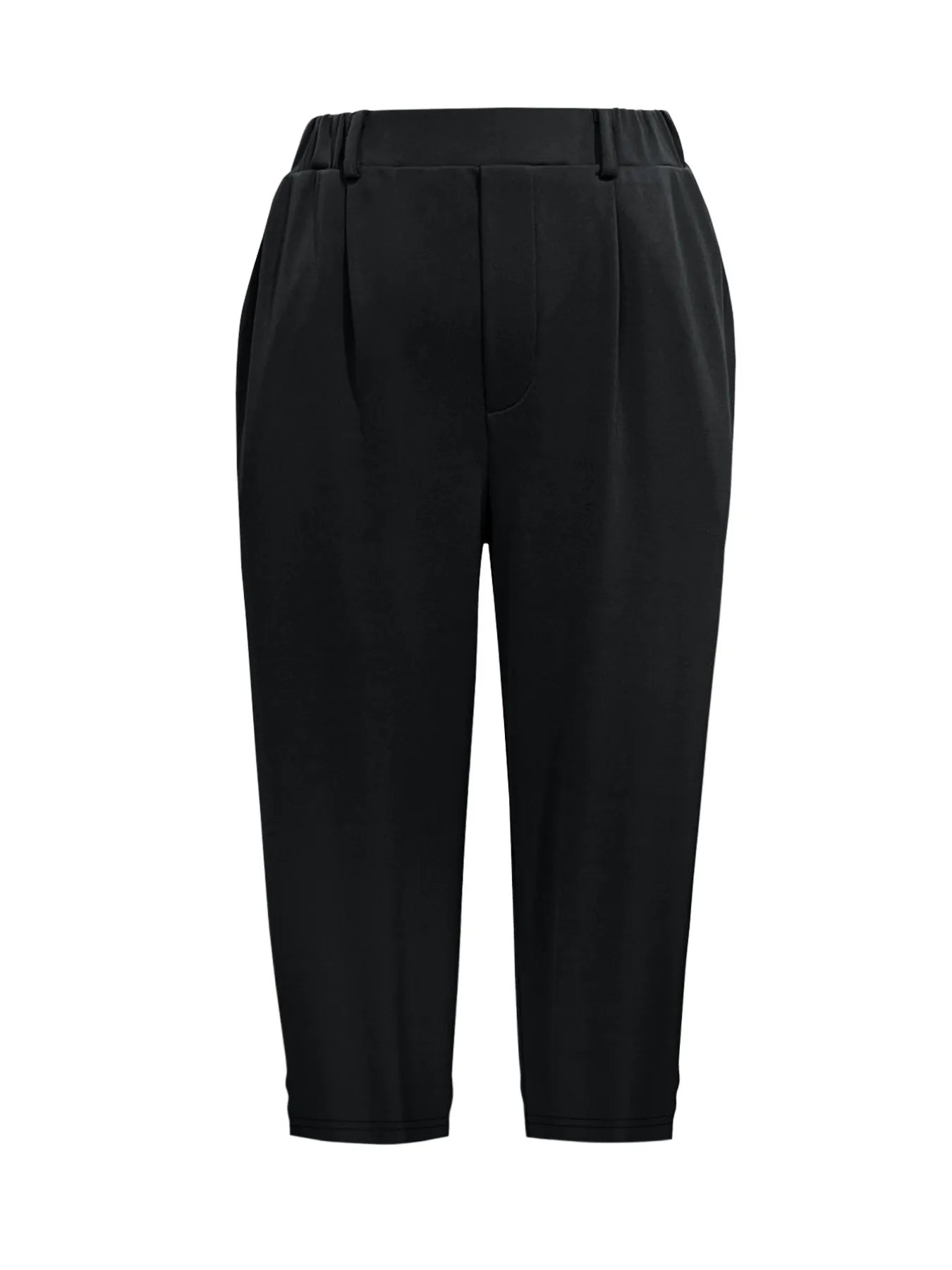 Pleated Detail Pants with Pockets - Velora Luxury Fashion
