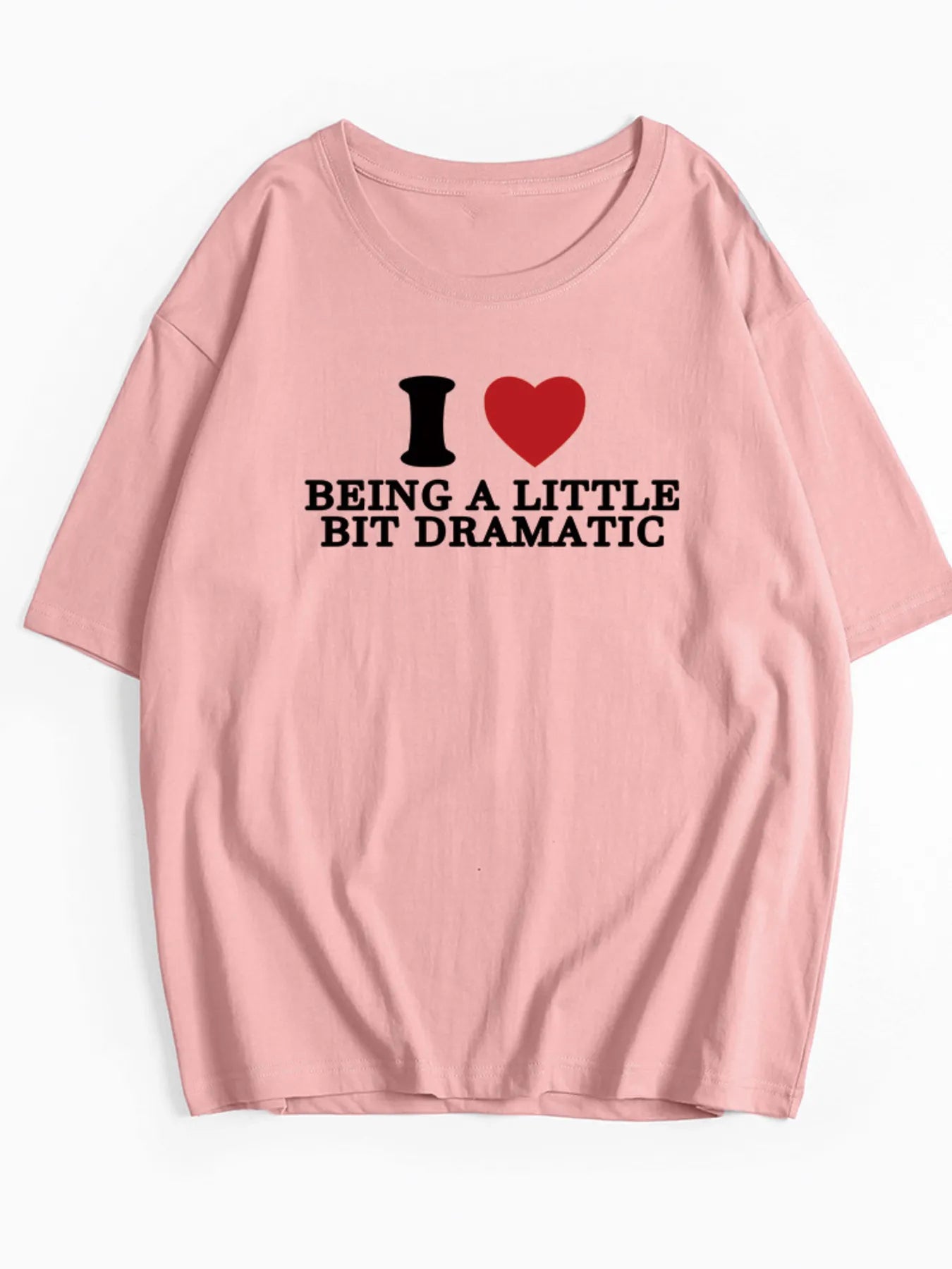 Plus Size Letter Graphic Round Neck Short Sleeve T-Shirt - Velora Luxury Fashion