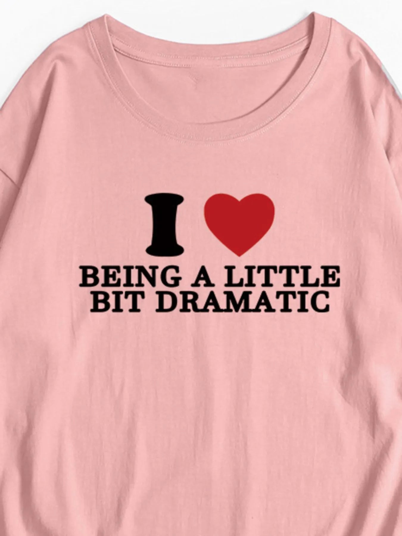 Plus Size Letter Graphic Round Neck Short Sleeve T-Shirt - Velora Luxury Fashion