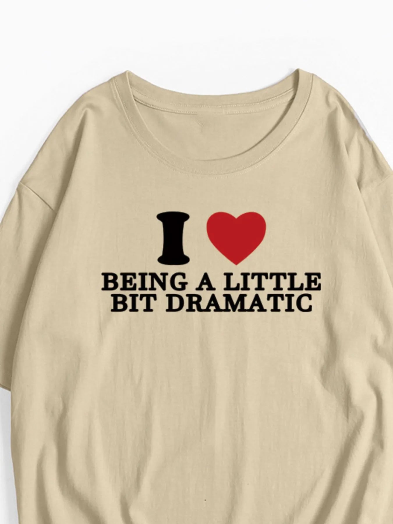 Plus Size Letter Graphic Round Neck Short Sleeve T-Shirt - Velora Luxury Fashion